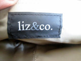 NEW NWT LIZ & CO. SIGNATURE Jacquard Handbag + Wallet KHAKI Vegan Set