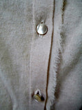 Womens Ladies J. CREW Cotton Blend Cardigan Sweater Jacket S BEIGE TAN