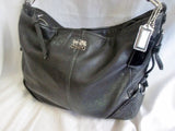COACH 10891 CHELSEA KATARINA LEATHER Hobo Satchel Purse Shoulder Bag BLACK