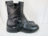 Womens YELLOWBOX DECHEN Leather Ankle Boots Shoes BLACK 8.5 Hipster Goth