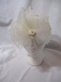 WHITTALL & SHON BENGALINE Church HAT CAP Festival CREME WHITE Wedding