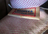 DOONEY & BOURKE Canvas Leather Hobo Purse Satchel Handbag BROWN SIGNATURE