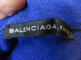 BALENCIAGA KNITS Turtleneck Top Shirt Sweater Dress 36 4 BLACK Blue