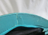 NEW NWT JASMIN Clutch Satchel Snakeskin Leather Evening Bag AQUA BLUE Hong Kong