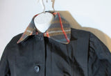 NEW NWT BREM RAINWEAR Trench coat jacket raincoat POLAND BLACK 8 Lined Womens