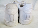 EUC Mens ADIDAS Mesh Sneaker Trainer Athletic Shoe Leather 789002 WHITE 10