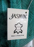 NEW NWT JASMIN Clutch Satchel Snakeskin Leather Evening Bag AQUA BLUE Hong Kong