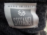 Mens STEFANEL ITALY Winter Holiday Christmas Knit Ski Nordic Sweater L GRAY Wool