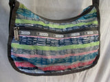 Le SPORT SAC shoulder bag Lesportsac crossbody purse GRAY MULTI M Vegan