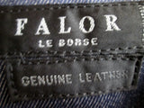 FALOR LE BORSE ITALY Cutout SCALLOP Leather Tote Satchel Purse WHITE Bag M