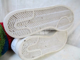 EUC Mens ADIDAS Mesh Sneaker Trainer Athletic Shoe Leather 789002 WHITE 10