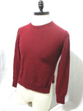 CELINE CASHMERE Sweater ARC TRIOMPHE BURGUNDY RED S Mens Jacket Crewneck