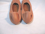 LANVIN PARIS Leather Ballet Flat Shoe 36.5 CLAY PUTTY BROWN