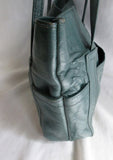 LEBANON Genuine Leather Shoulder BAG Hobo Crossbody slouch HUNTER GREEN S