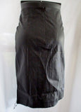 NEW NWT JOSEPH CLAIRE LEATHER STRETCH Pencil SKIRT BLACK 40 8