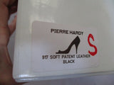 PIERRE HARDY PATENT LEATHER Pump Shoe BLACK 35.5 Peep Toe Womens