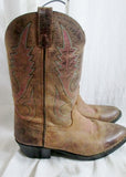 Boys Girls Youth 3531Y SMOKY MOUNTAIN BOOTS Leather Western Cowboy BROWN 5 Kids