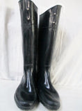 Womens RALPH LAUREN Wellies Rain Duck Boots Gumboots Shoes BLACK 8