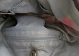 BUTTERFLY BUG INSECT shoulder bag hobo purse satchel tote Vegan GRAY PURPLE boho