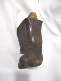 Vintage Antique Carved Wood CLAW FOOT Rustic Primitive Architectural Salvage