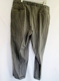 MENS BILLS KHAKIS Made in USA Khaki Chinos FLAT FRONT PANTS 40 X 29 GRAY