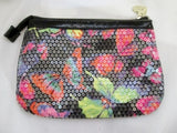 BETSEY JOHNSON BUTTERFLY Clutch Sequin Purse Case Pouch Wallet BLACK Bug