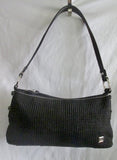 NEW THE SAK signature knit shoulder bag satchel crossbody purse BLACK