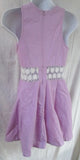 WOMENS TOBI Cotton Mini Dress Sleeveless S Purple Lavender Lace Violet
