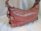 KOOBA leather hobo satchel shoulder sling stud bag Purse Boho BROWN M