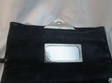 RENATO ANGI FIRENZE Italy BOUTIQUE leather envelope bag flap purse BLACK