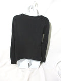JAMES PERSE Cotton Top  Sweater Crewneck 1 BLACK