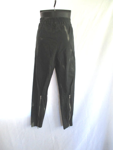 NWT NEW DRIES VAN NOTEN PLUME Pants Trousers 38 BLACK FEATHER Pegged
