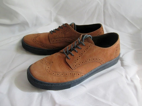 Mens MR. B'S FOR ALDO Suede Wingtip Oxford Leather Shoe 9 Derby BROWN