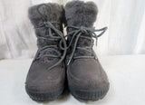 Womens BARE TRAPS DEELYA Lined Ankle Snow Rain BOOT Shoe GRAY 8
