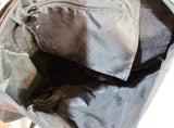 COLOMBIA leather messenger satchel shoulder hobo flap bag man purse BLACK saddle