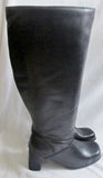 New Womens SILHOUETTES Faux Leather Thigh High Heel Boots FETISH BLACK 9.5W Diva