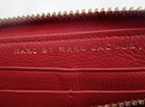 Authentic MARC BY MARC JACOBS coin purse Wallet Organizer Leather Zip RED
