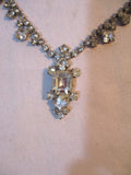 Vintage Princess Style RHINESTONE Necklace Choker Collar Statement Retro