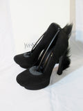 NEW YVES SAINT LAURENT PALAIS MOHAWK Pump Shoe BLACK 36.5 6 BLACK YSL Womens