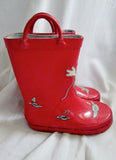 Toddler Childrens Kids DISNEY MICKEY MOUSE RAIN BOOT Wellies Gumboots RED 10