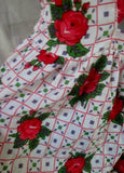 WOMENS TOPSHOP Floral Cotton Mini Dress Cutout Sleeveless 4 WHITE Hippie