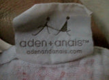 EUC ADEN & ANAIS Swaddle Baby Blanket Infant WHITE CATERPILLAR RED BUG