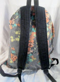 O'NEILL Vegan BACKPACK Rucksack Travel School Book BAG GRAY FLORAL Shoulder