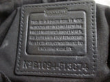COACH F13674 SIGNATURE C STRIPE PATENT CONVERTIBLE SHOULDER BAG BROWN Leather