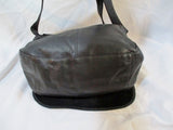 COLOMBIA leather messenger satchel shoulder hobo flap bag man purse BLACK saddle