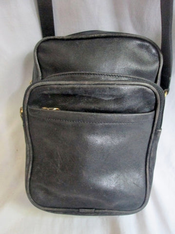 COACH 0511 USA Leather Shoulder Crossbody Man Purse Handbag Travel Bag BLACK S