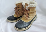 Womens SOREL TIVOLI Duck Boots Shoes Trail Snow CHESTNUT BROWN 6.5 TAN