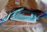 BAGGALLINI Nylon shoulder travel bag man purse crossbody GREEN AVOCADO vegan organizer