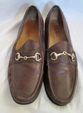 Mens COLE HAAN Leather Moccasins Walking Horse Bit Shoes Loafers 9.5 BROWN COMFORT