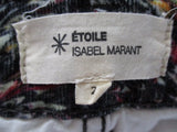 ETOILE ISABEL MARANT Marblelized Corduroy SKINNY Jean Pant 2 Trouser